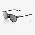 LEGERE ROUND Lente Espejo Plateado Negro Mate