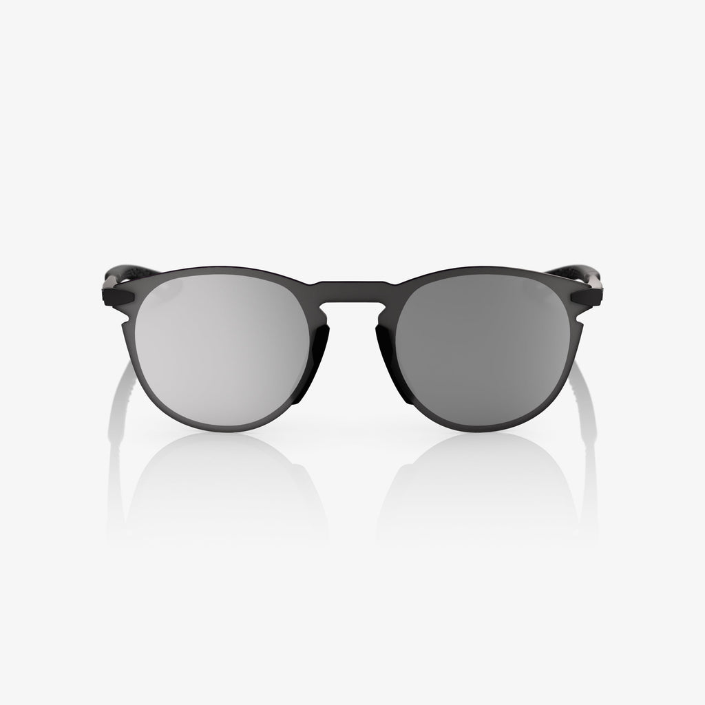 LEGERE ROUND Lente Espejo Plateado Negro Mate