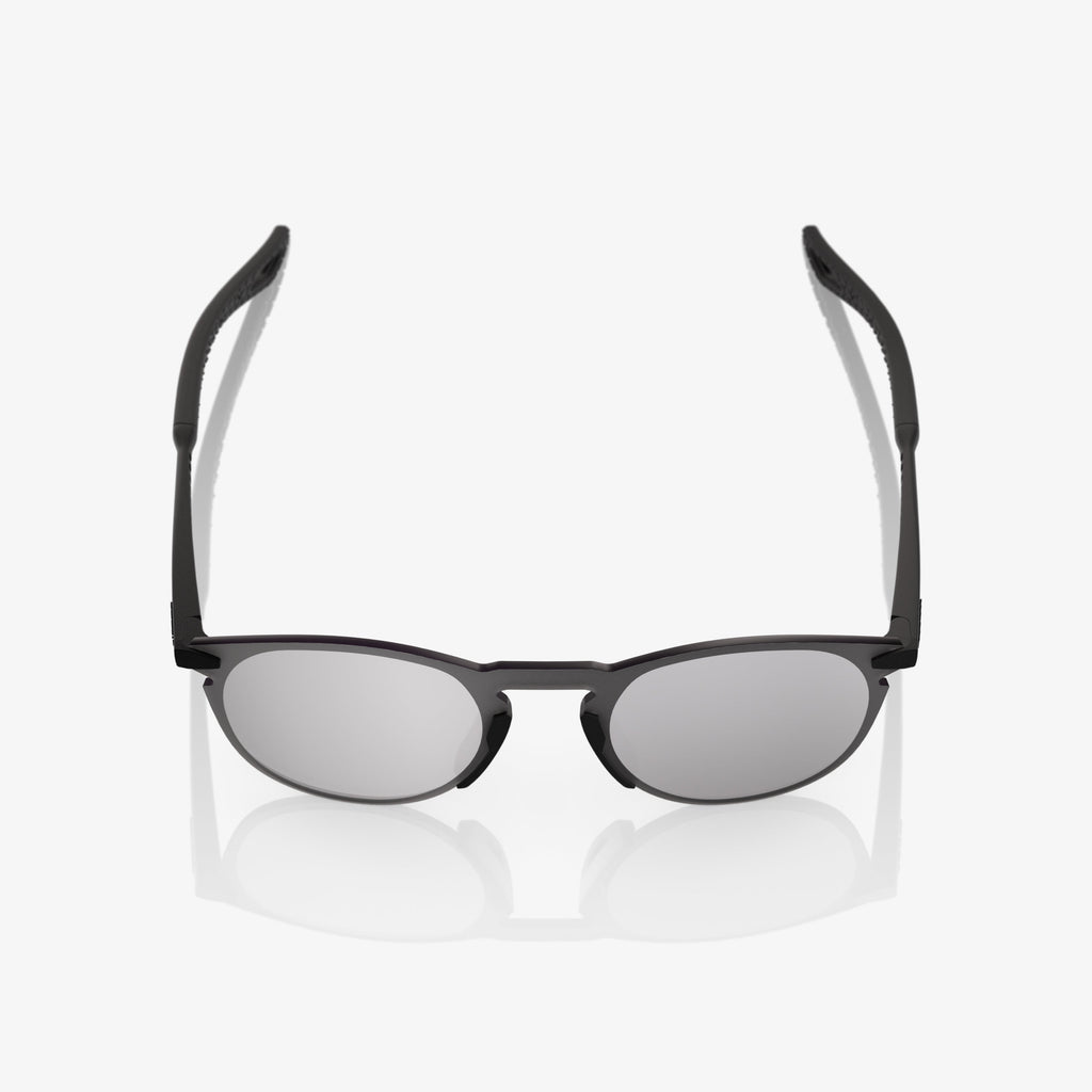 LEGERE ROUND Lente Espejo Plateado Negro Mate