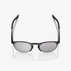 LEGERE ROUND Lente Espejo Plateado Negro Mate