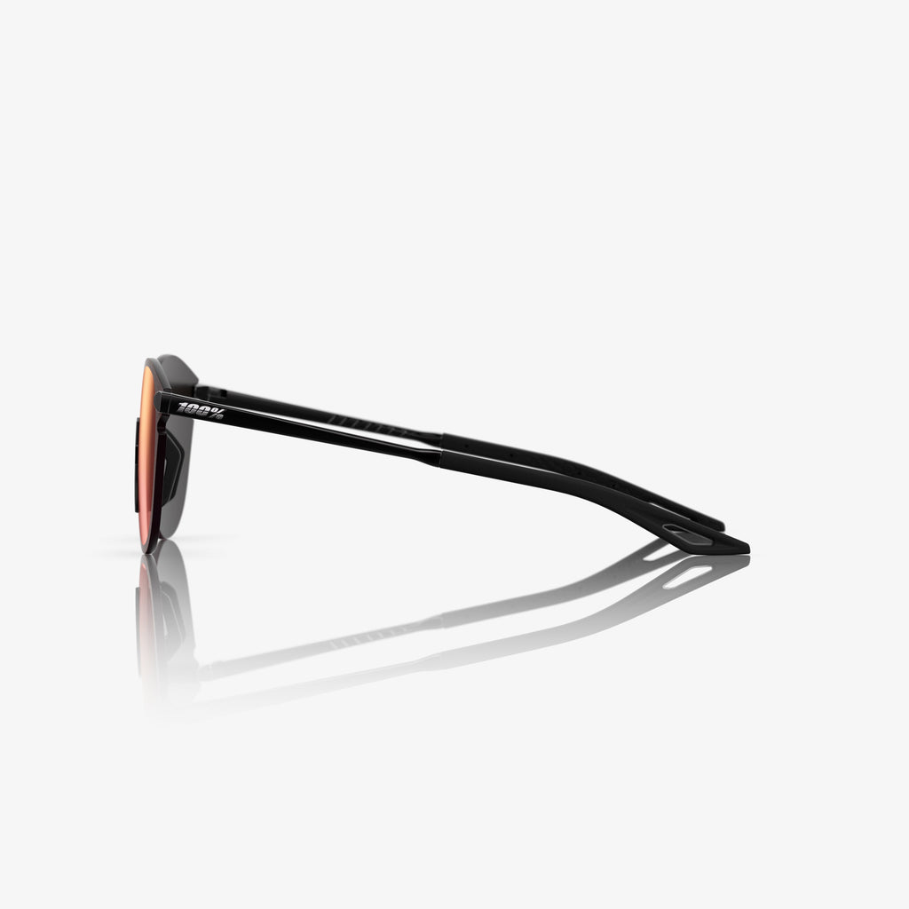 LEGERE ROUND Lente Degradado Marrón/Rojo Negro Brillante