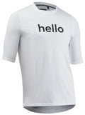 BOMB HELLO GOODBYE JERSEY LONG SLEEVE - WHITE