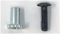GAS PEDAL SCREW NEW 2 SCREWS+ 2 T-NUT - .