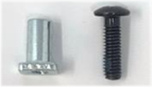 GAS PEDAL SCREW NEW 2 SCREWS+ 2 T-NUT - .