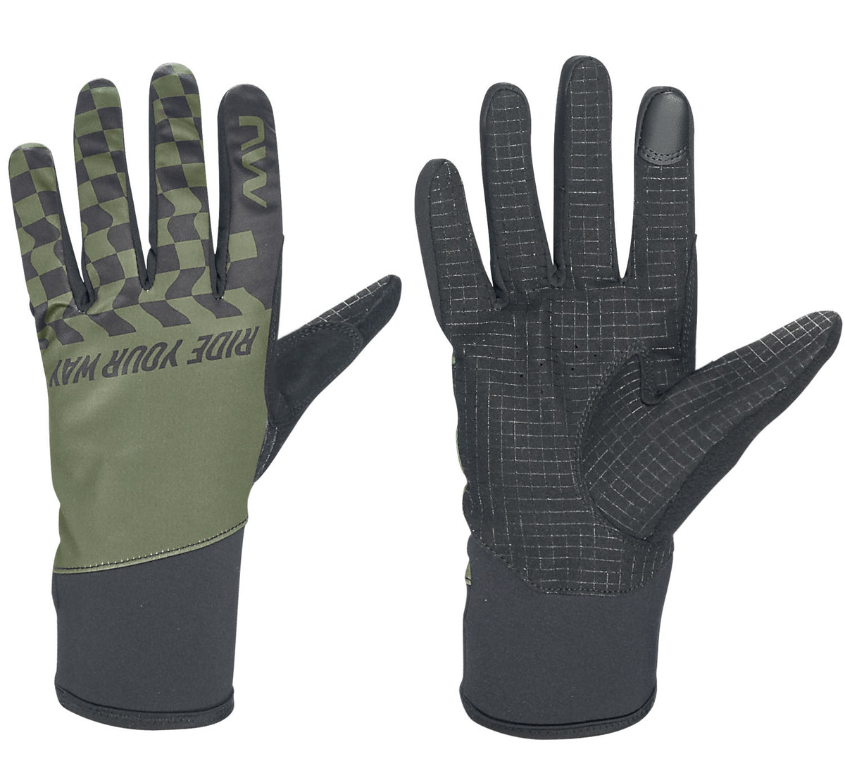 WINTER ACTIVE GLOVE - FOREST GREEN/BLACK