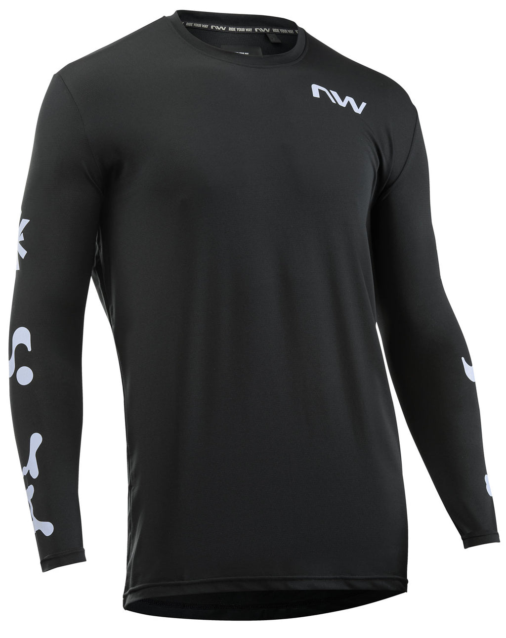 XTRAIL JERSEY LONG SLEEVE - BLACK/ICE GREY
