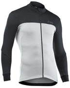 FORCE 2 JERSEY LS FULL ZIP - LIGHT GREY/BLACK