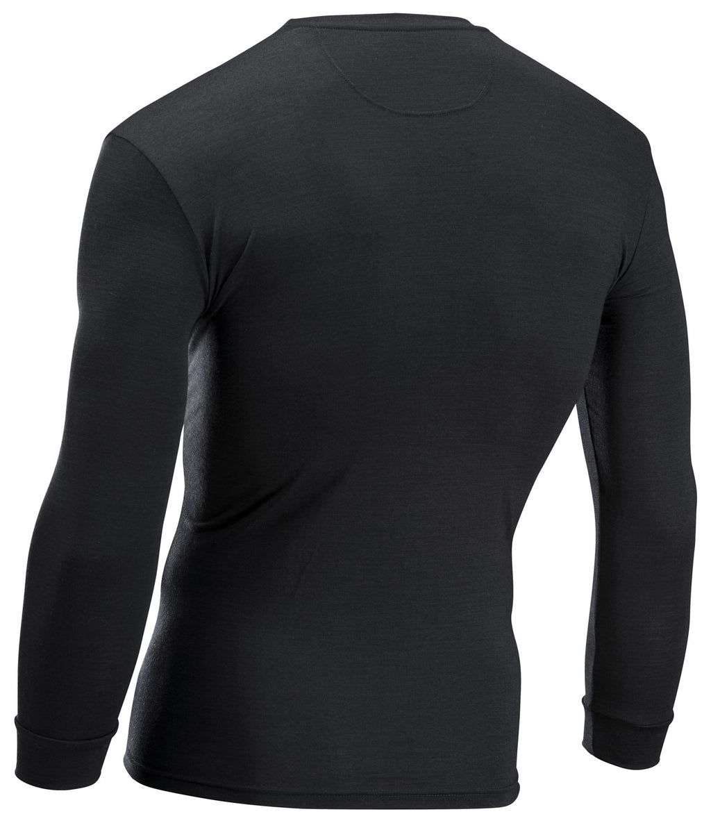 SURFACE MERINO BASELAYER LS - BLACK