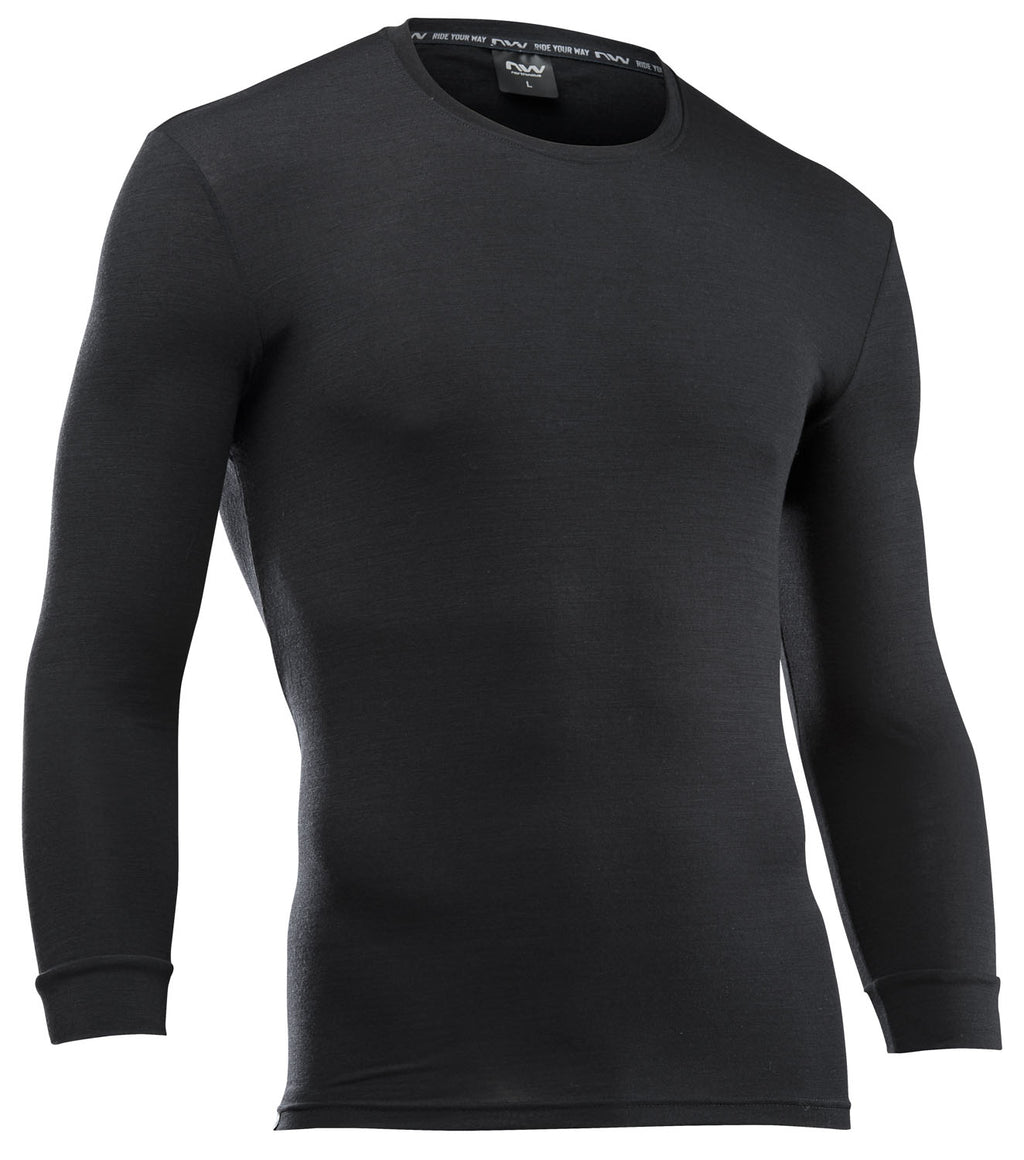 SURFACE MERINO BASELAYER LS - BLACK