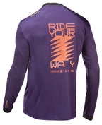 SHARP JERSEY - PURPLE/ORANGE