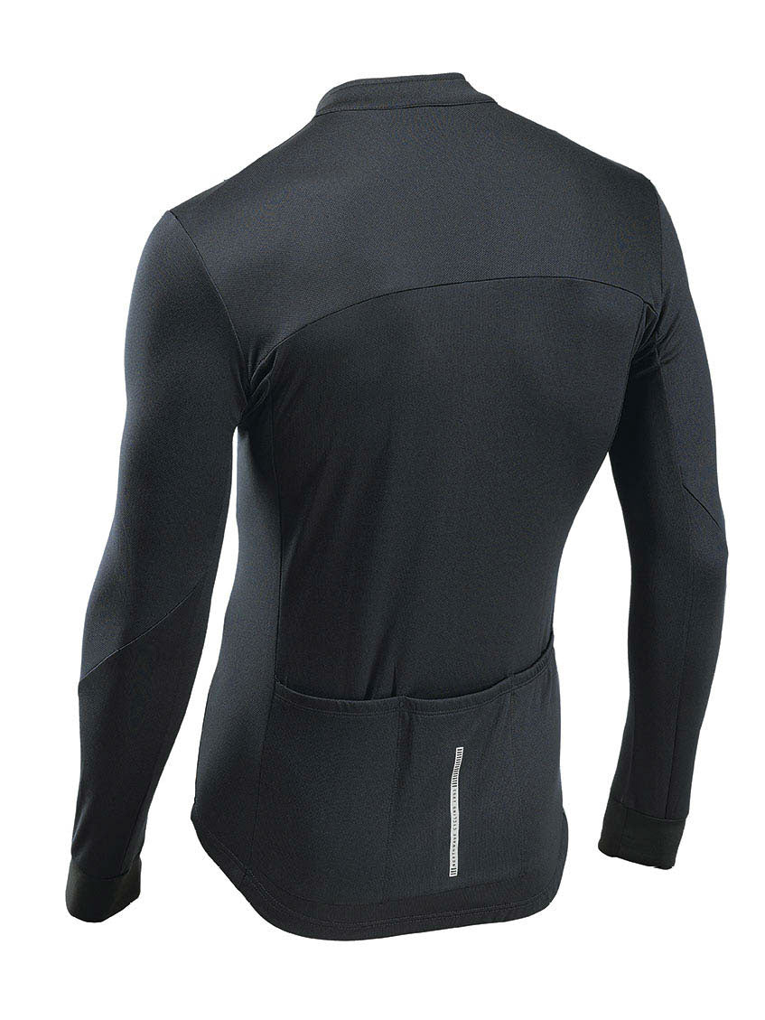 FORCE 2 JERSEY LS FULL ZIP - BLACK