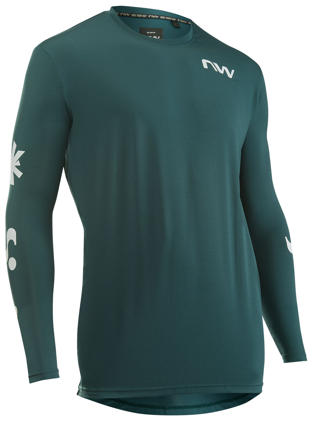 XTRAIL JERSEY LONG SLEEVE - PETROLIUM/WHITE