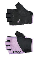 FAST WOMAN SHORT FINGER GLOVE - BLACK/LILAC