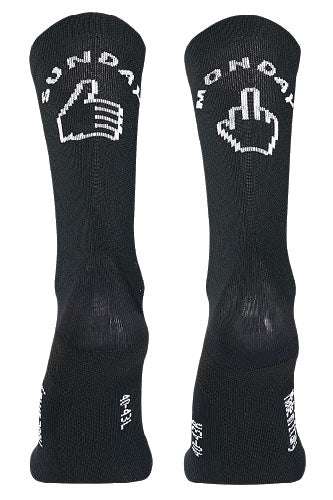 SUNDAY MONDAY HIGH SOCK - BLACK