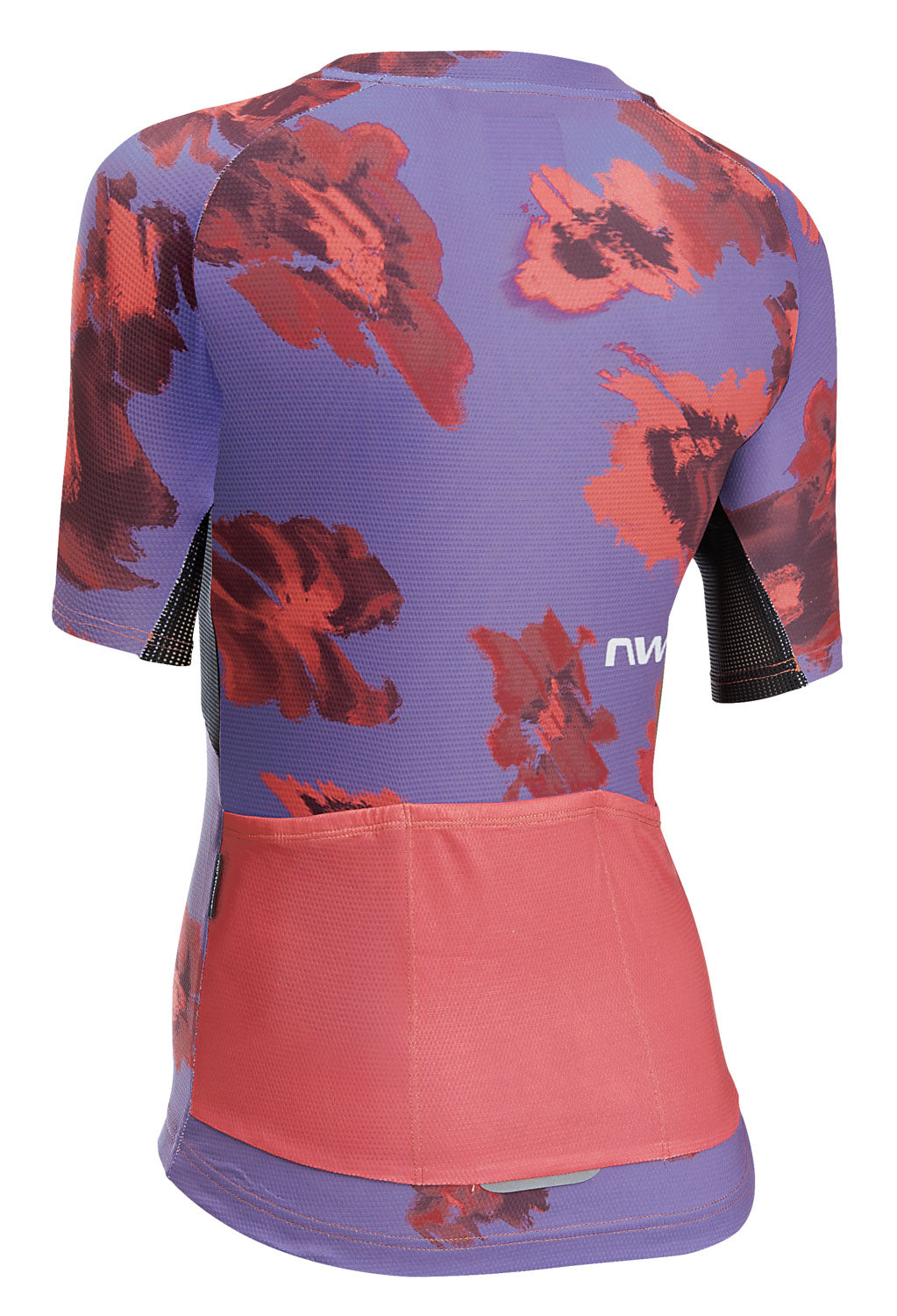 FORCE EVO WOMAN JERSEY SHORT SLEEVE - DARK PURPLE/RADIANT RED