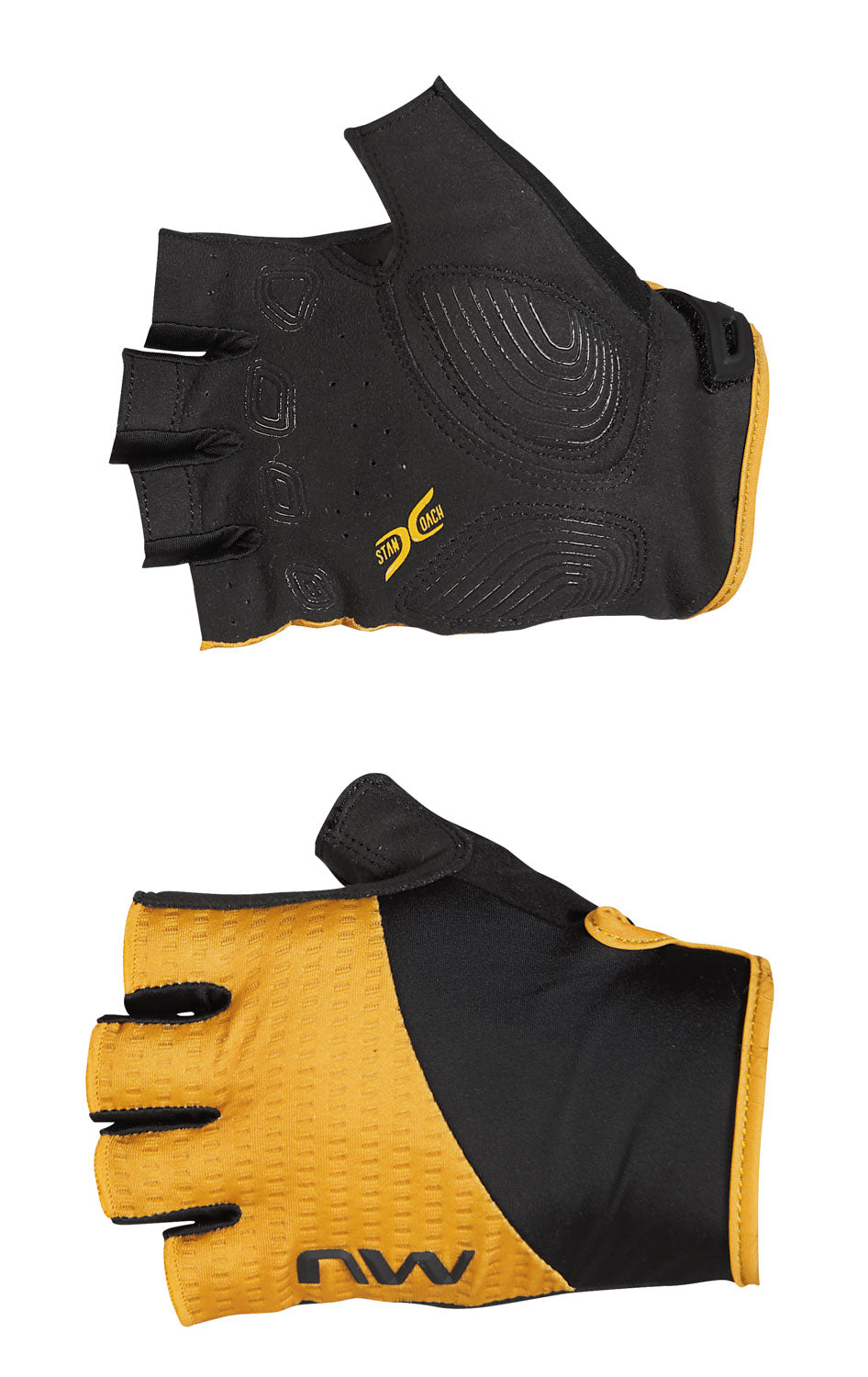 FAST SHORT FINGER GLOVE - OCHRE/BLACK