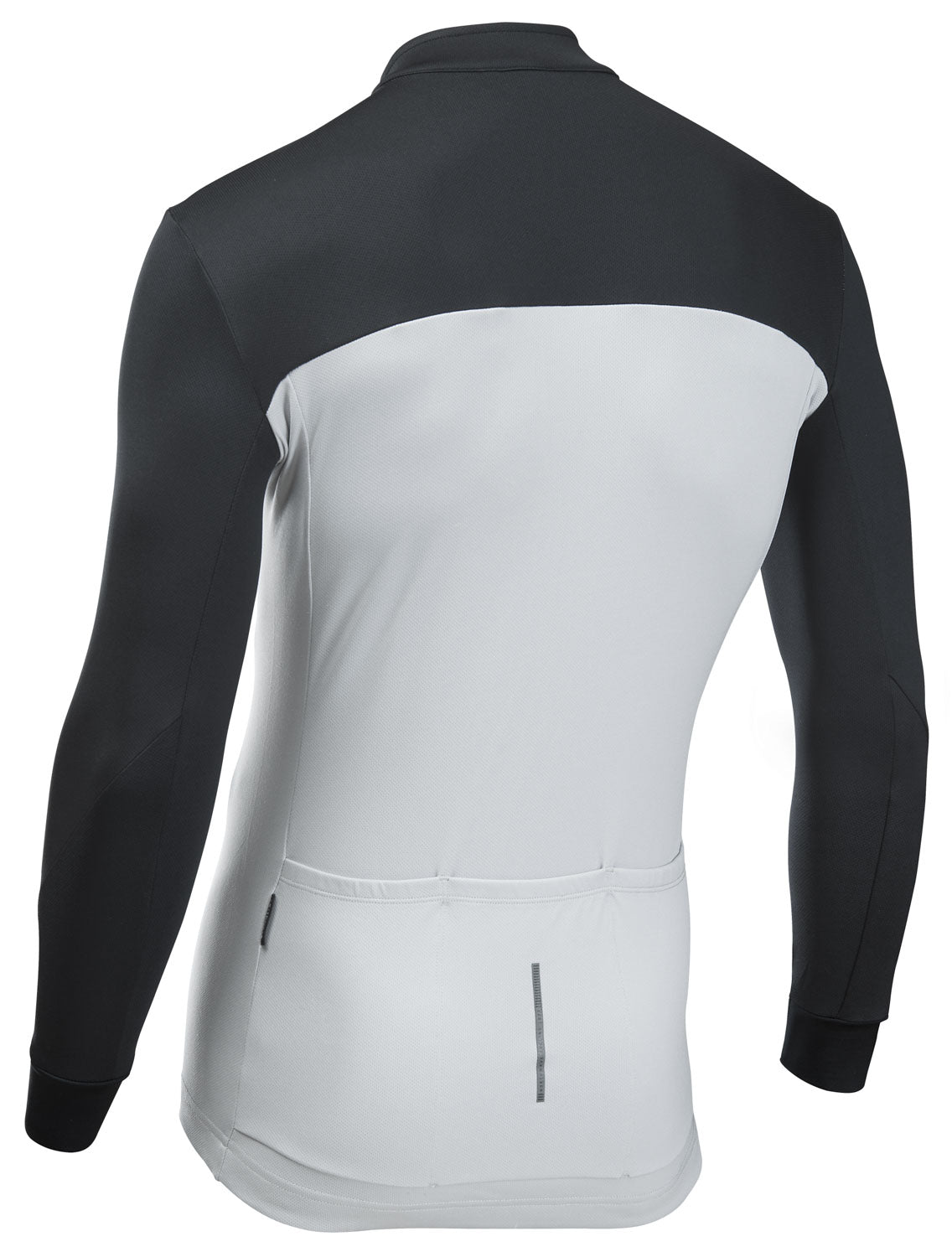 FORCE 2 JERSEY LS FULL ZIP - LIGHT GREY/BLACK