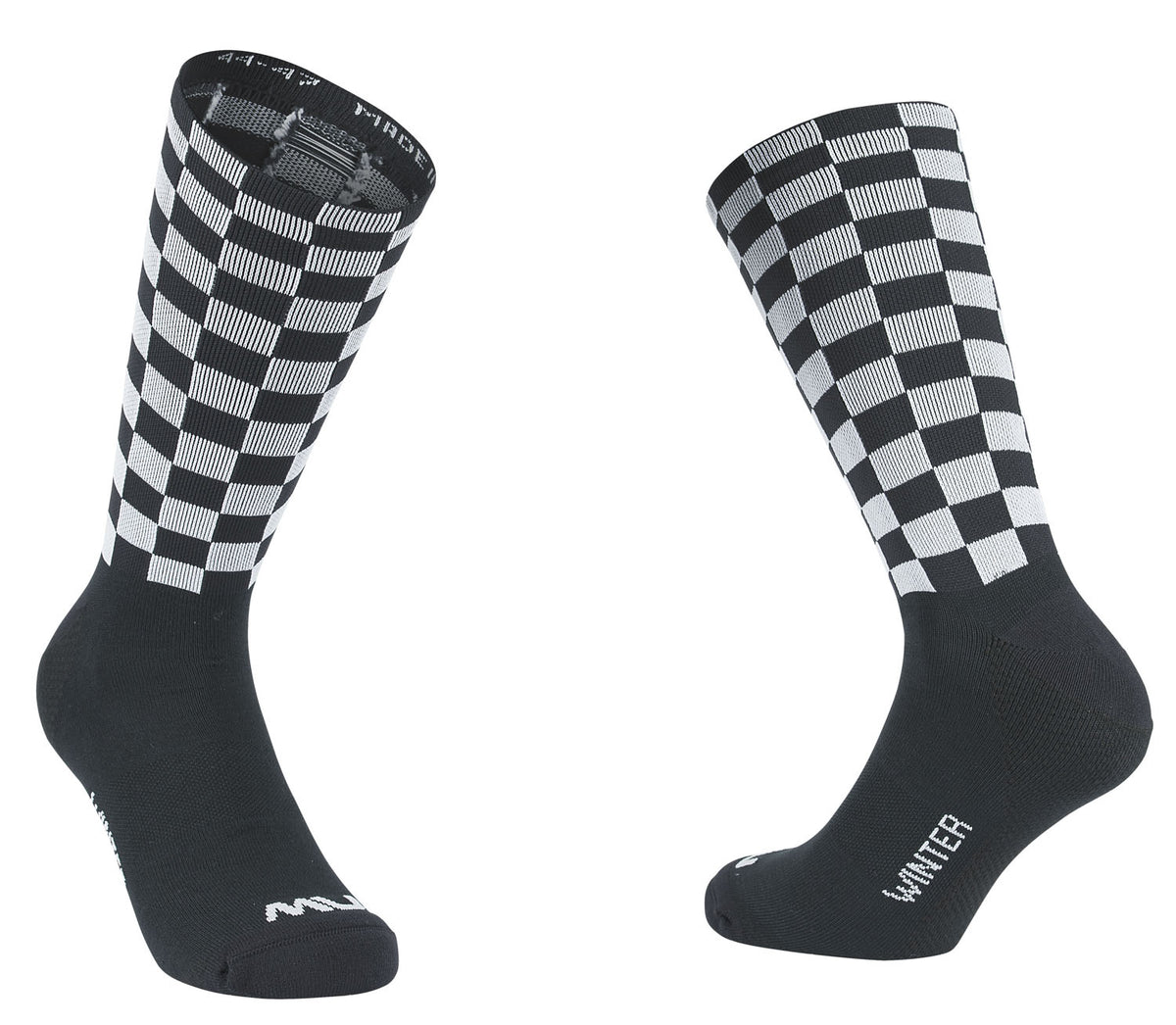 CHECK SOCK - BLACK