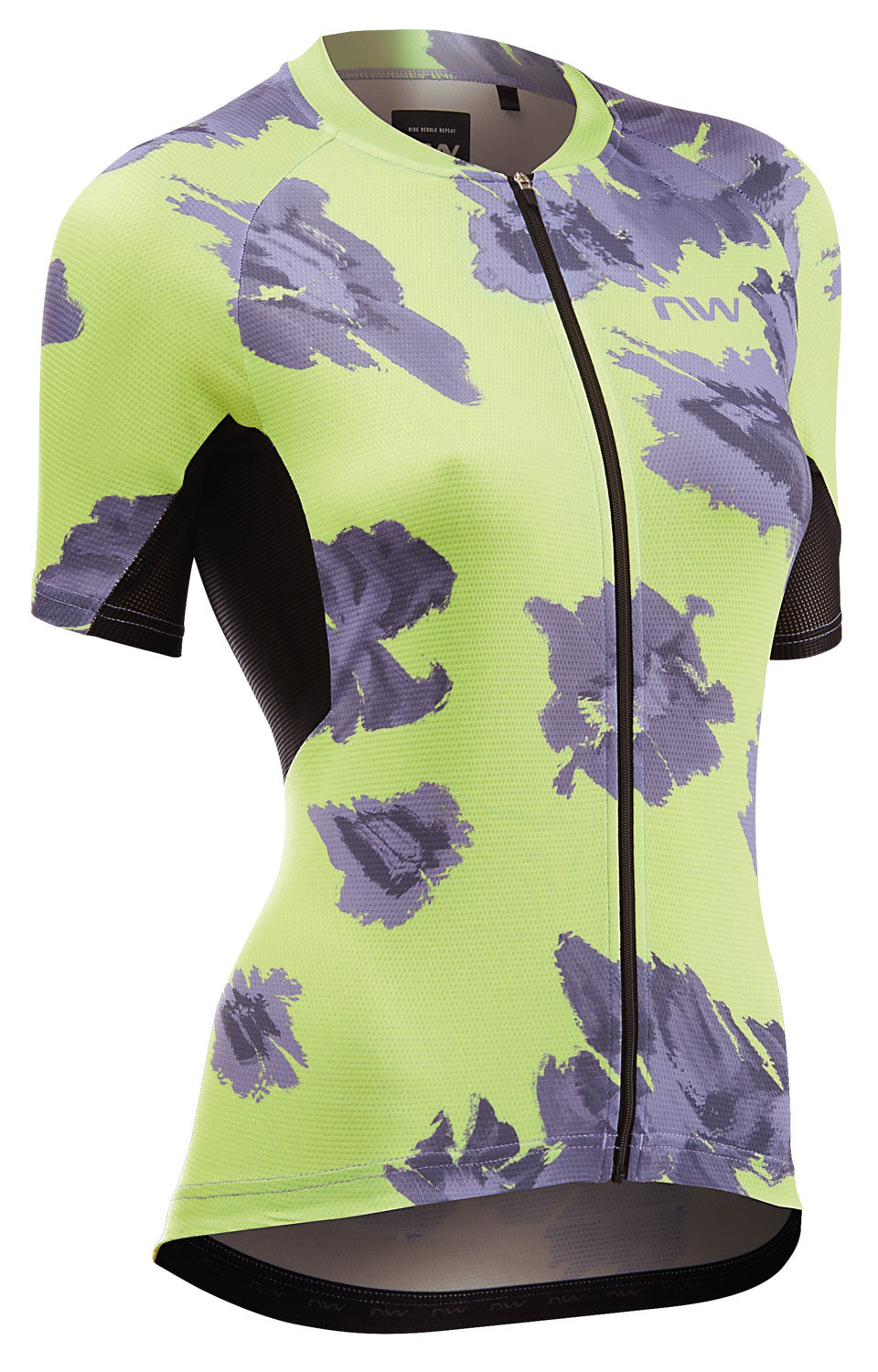 FORCE EVO WOMAN JERSEY SHORT SLEEVE - COOL MATCHA/DARK PURPLE