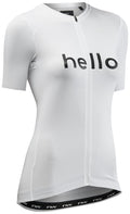 BLADE HELLO GOODBYE WOMAN JERSEY SHORT SLEEVE - WHITE