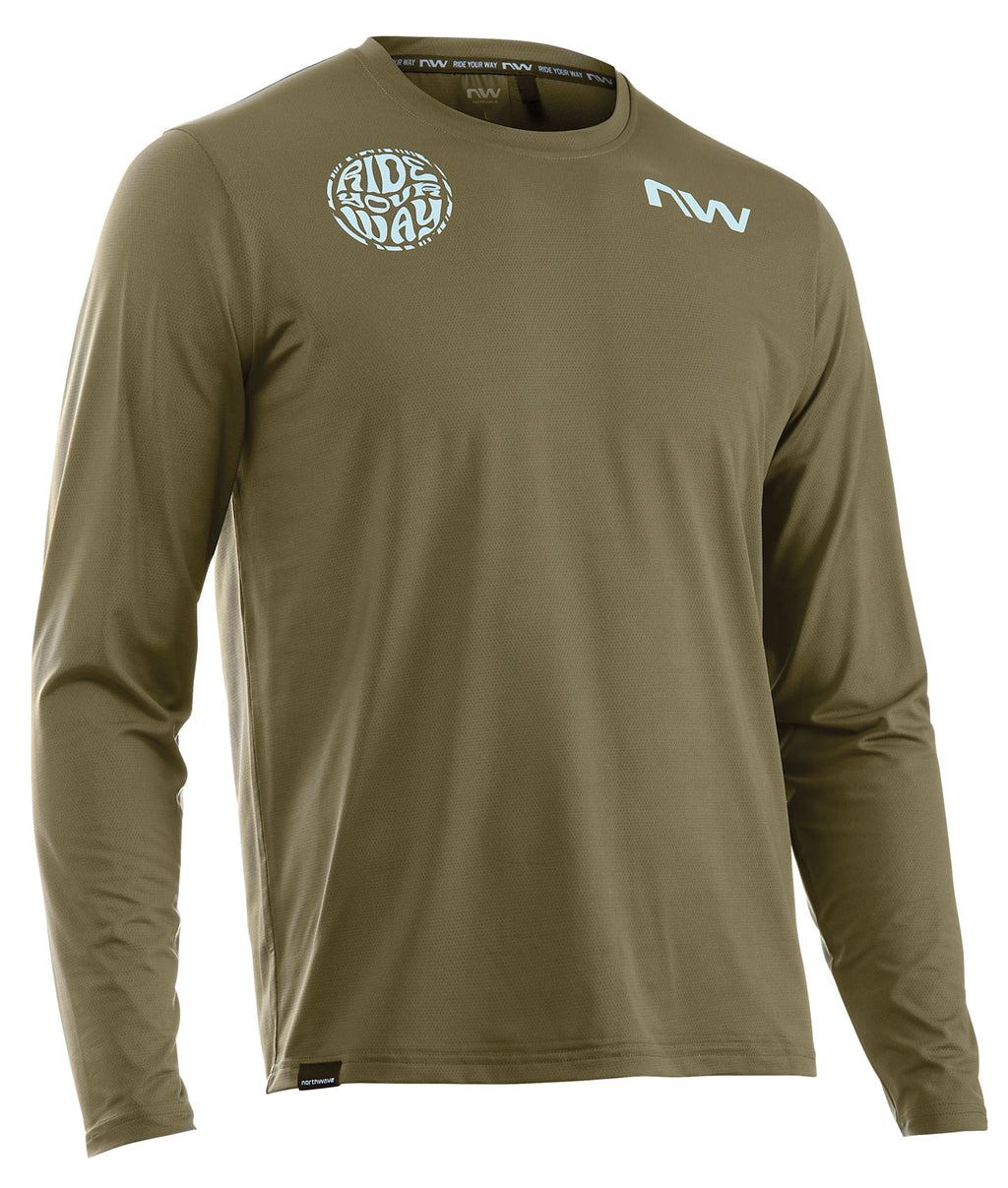 XTRAIL 2 JERSEY LONG SLEEVE - FOREST GREEN