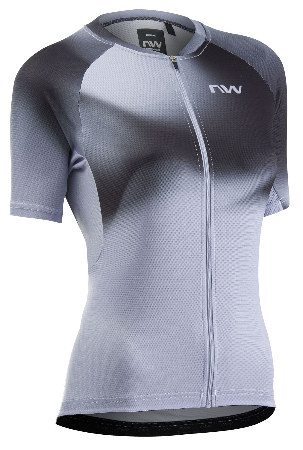 FORCE EVO WOMAN JERSEY SHORT SLEEVE - ICE GREY