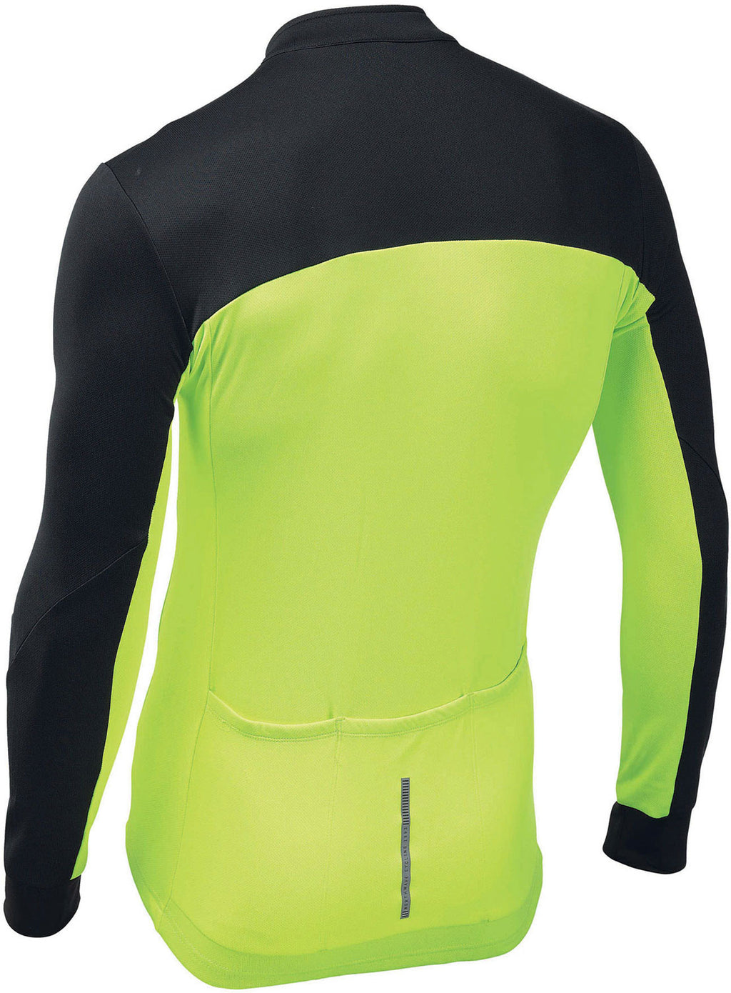 FORCE 2 JERSEY LS FULL ZIP - BLACK/YELLOW FLUO
