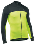 FORCE 2 JERSEY LS FULL ZIP - BLACK/YELLOW FLUO