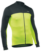 FORCE 2 JERSEY LS FULL ZIP - BLACK/YELLOW FLUO