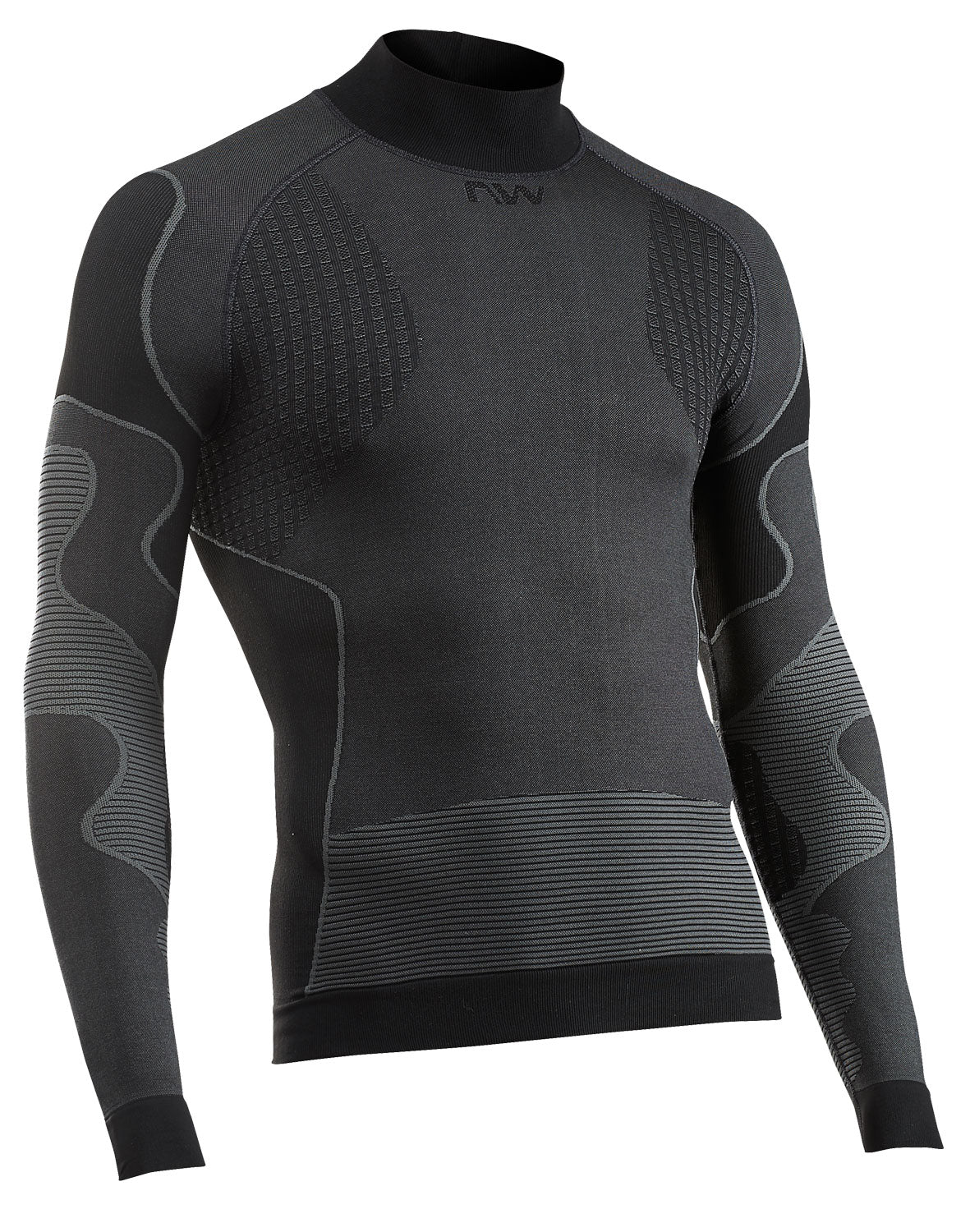 HIGH NECK REVOLUTION BASELAYER LS - BLACK