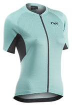 FORCE EVO WOMAN JERSEY SHORT SLEEVE - BLUE SURF