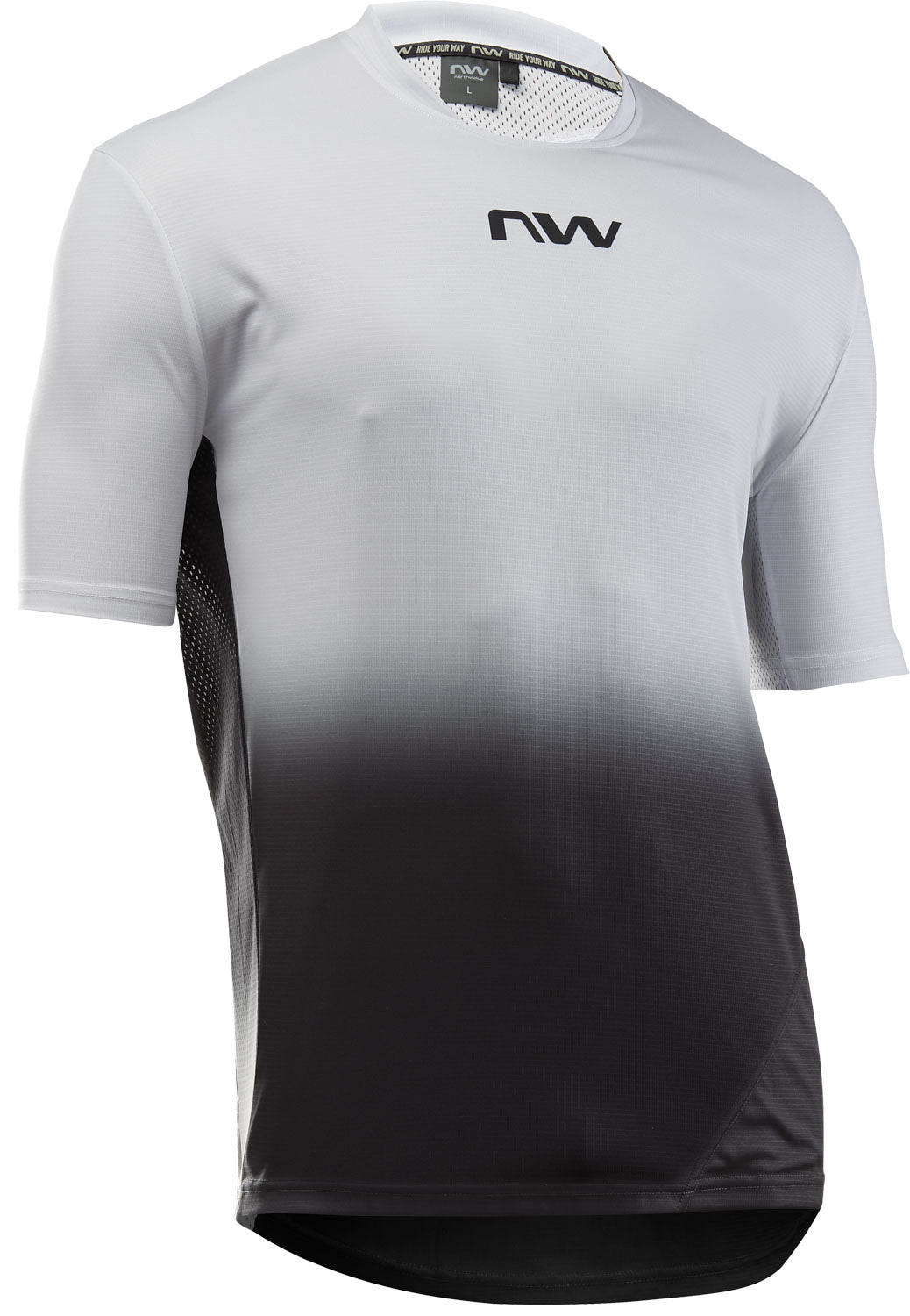 EDGE 2 JERSEY SHORT SLEEVE - LIGHT GREY/BLACK