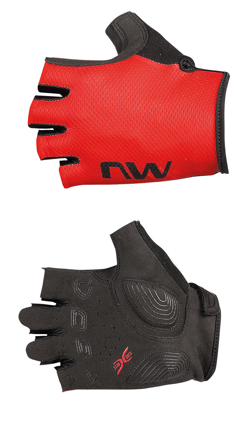 ACTIVE SHORT FINGER GLOVE - RADIANT RED