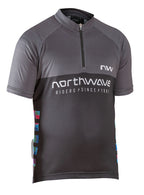 FORCE EVO JUNIOR JERSEY SHORT SLEEVE - BLACK/RADIANT RED