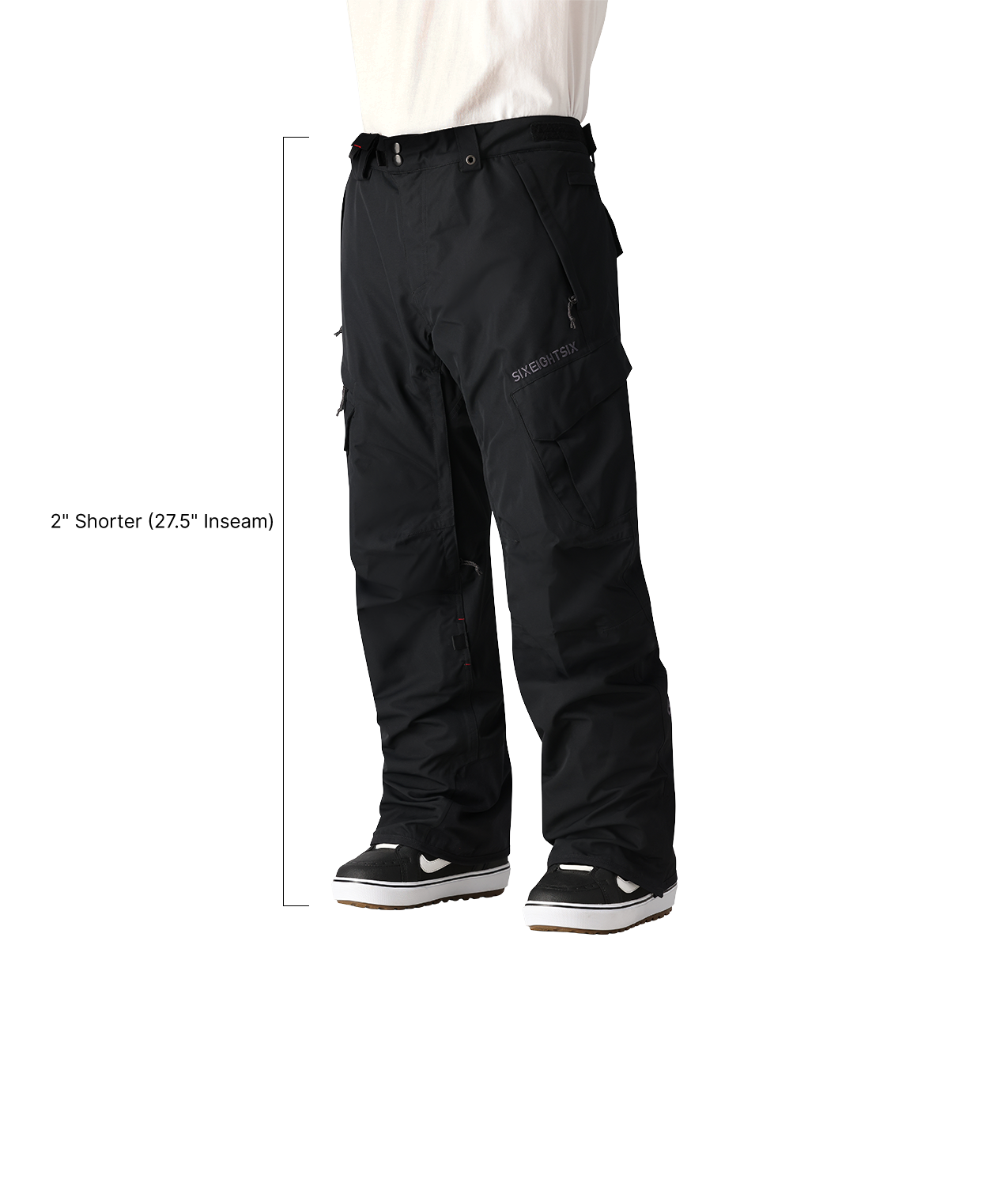 SMARTY® 3-IN-1 CARGO PANT - SHORT - BLACK
