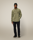 Men's Sierra Fleece Flannel - SAGE BLACK PLAID