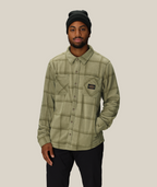 Men's Sierra Fleece Flannel - SAGE BLACK PLAID