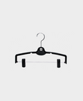SMARTY® PLASTIC PANT HANGER - 20 PACK - BLACK