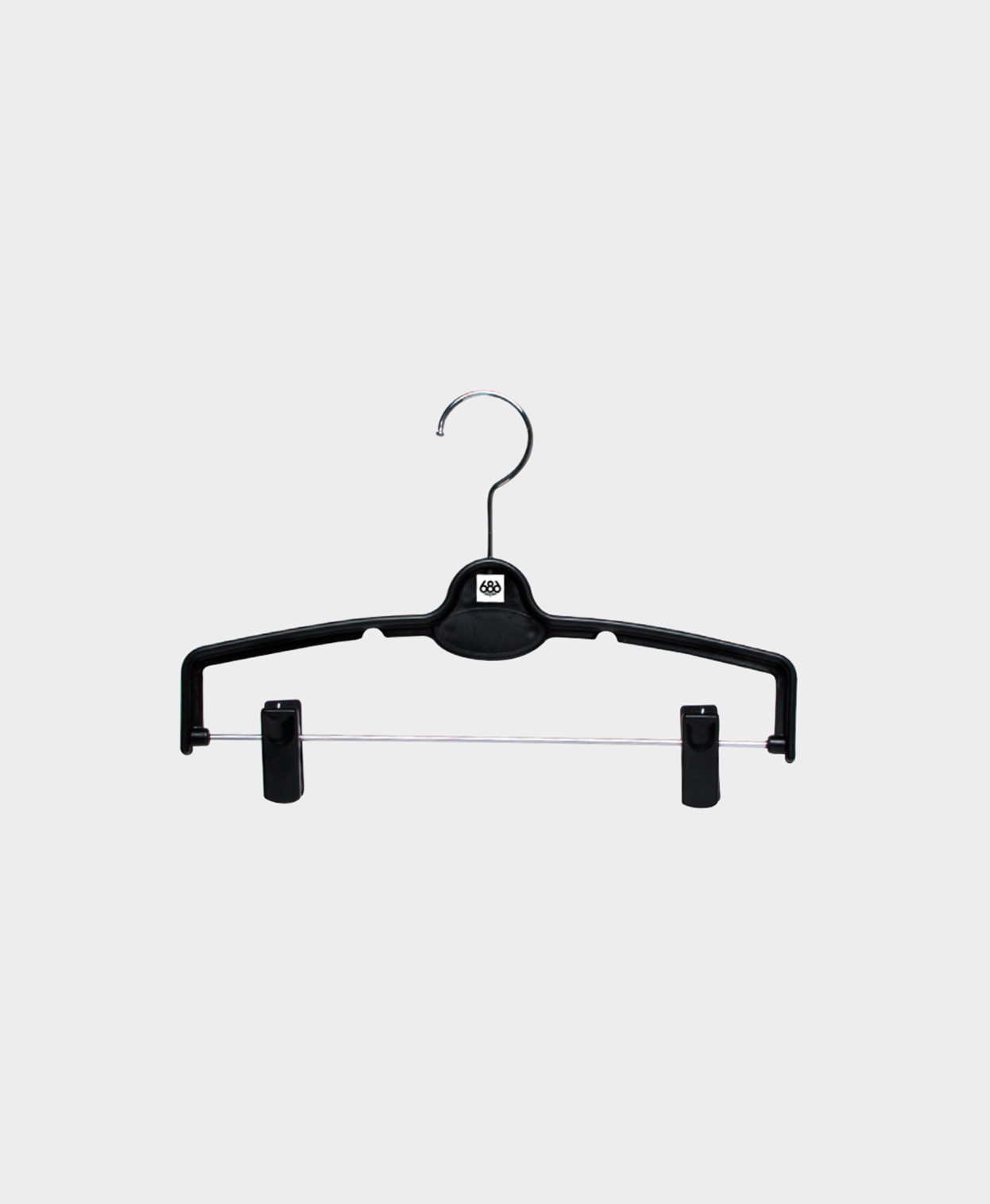 SMARTY® PLASTIC PANT HANGER - 20 PACK - BLACK