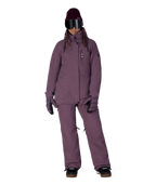 WOMENS SPIRIT™ INSULATED JACKET - BLACK PLUM GRID CORDUROY