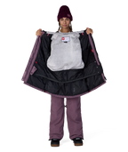 WOMENS SPIRIT™ INSULATED JACKET - BLACK PLUM GRID CORDUROY