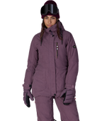 WOMENS SPIRIT™ INSULATED JACKET - BLACK PLUM GRID CORDUROY