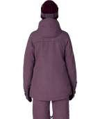 WOMENS SPIRIT™ INSULATED JACKET - BLACK PLUM GRID CORDUROY