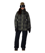 WOMENS SPIRIT™ INSULATED JACKET - FATIGUE GREEN PLAID