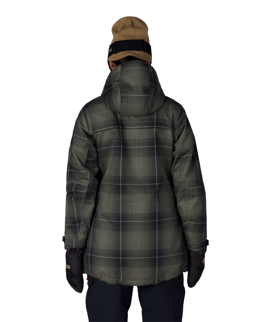 WOMENS SPIRIT™ INSULATED JACKET - FATIGUE GREEN PLAID