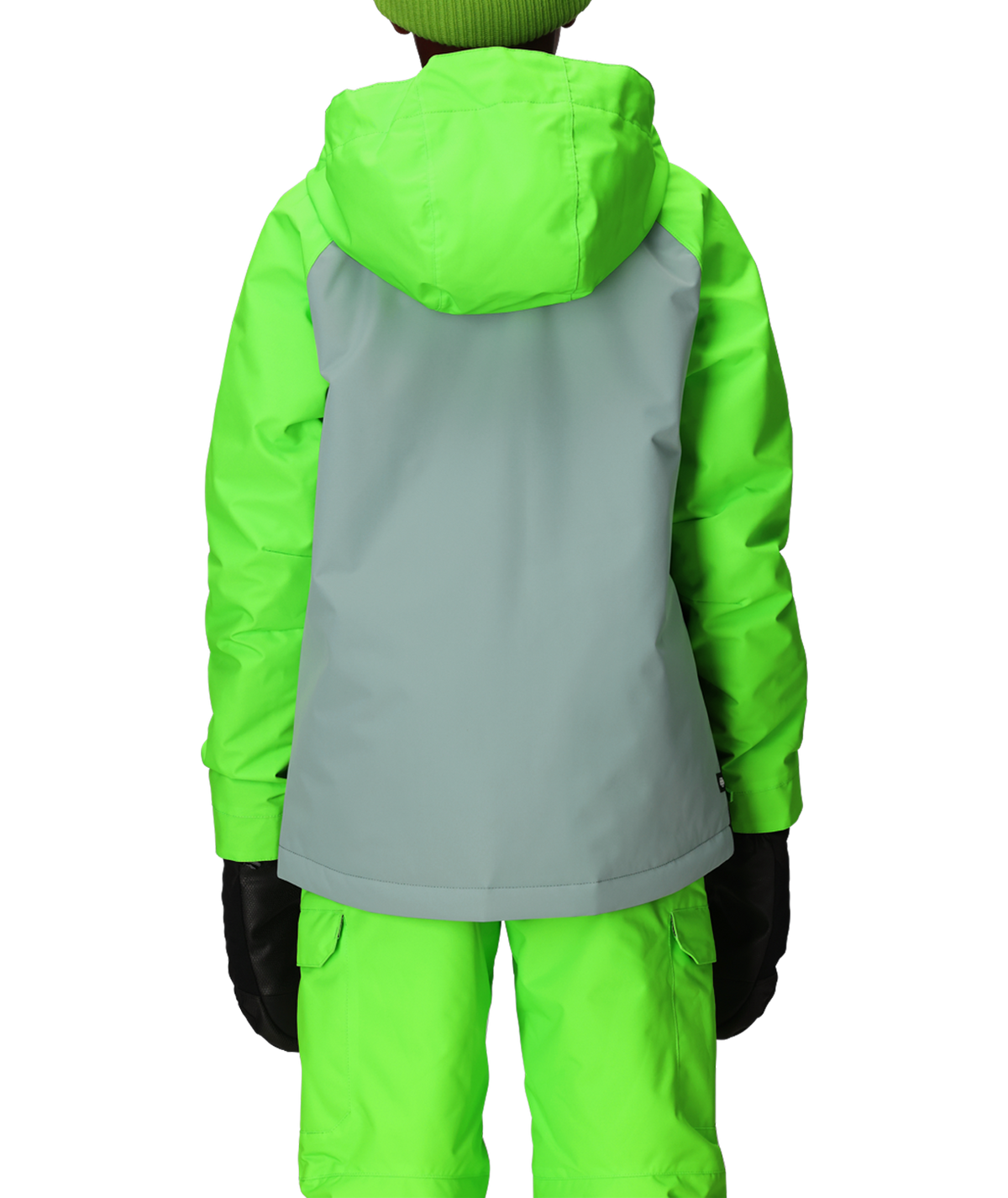 BOYS GEO™ INSULATED JACKET - BOREALIS GREEN COLORBLOCK