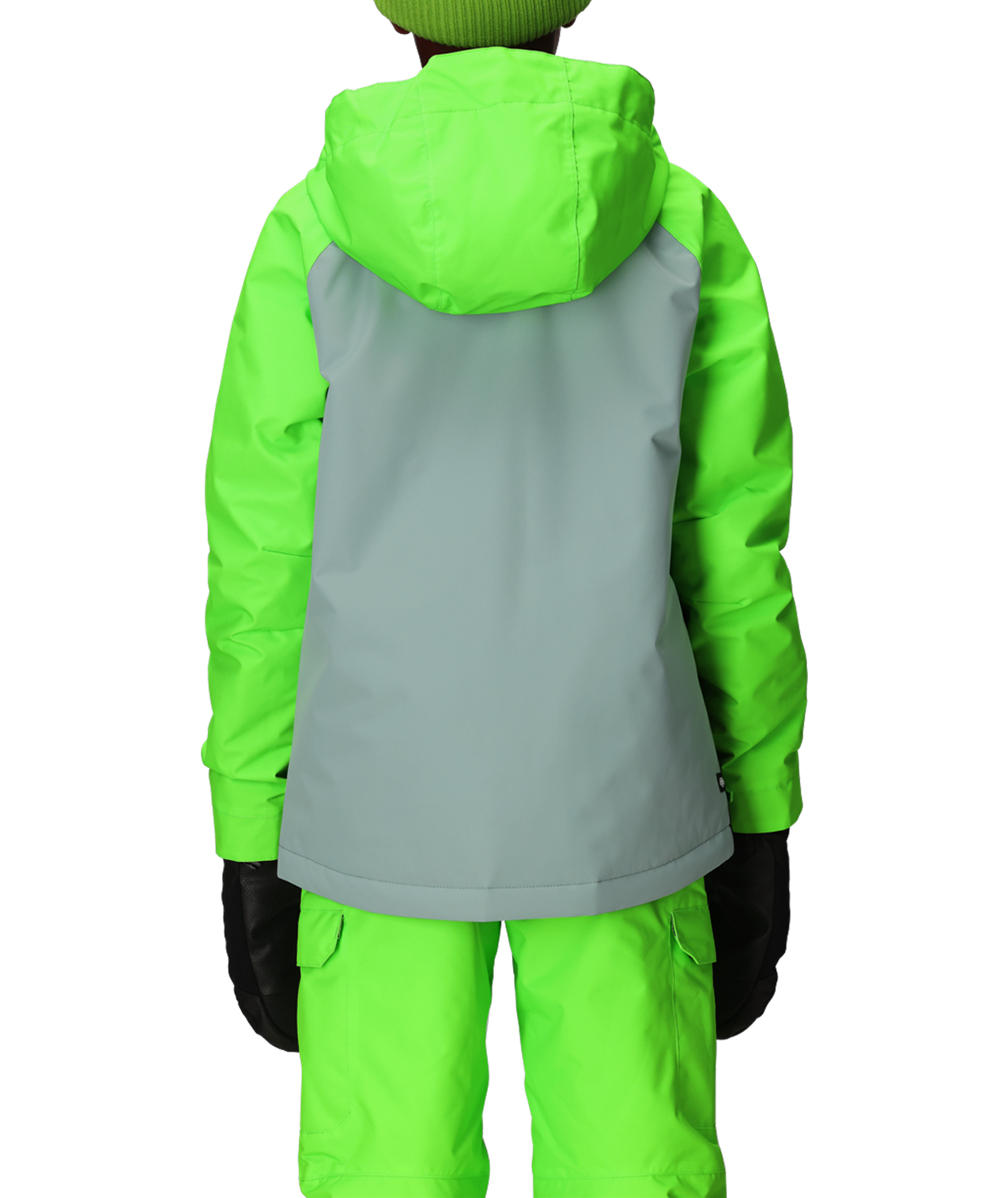 BOYS GEO™ INSULATED JACKET - BOREALIS GREEN COLORBLOCK