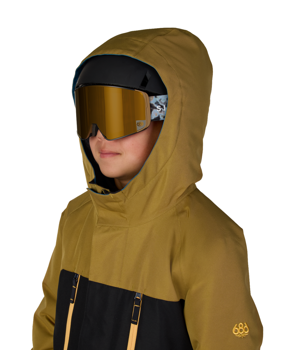BOYS GEO™ INSULATED JACKET - BRONZE COLORBLOCK