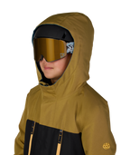 BOYS GEO™ INSULATED JACKET - BRONZE COLORBLOCK
