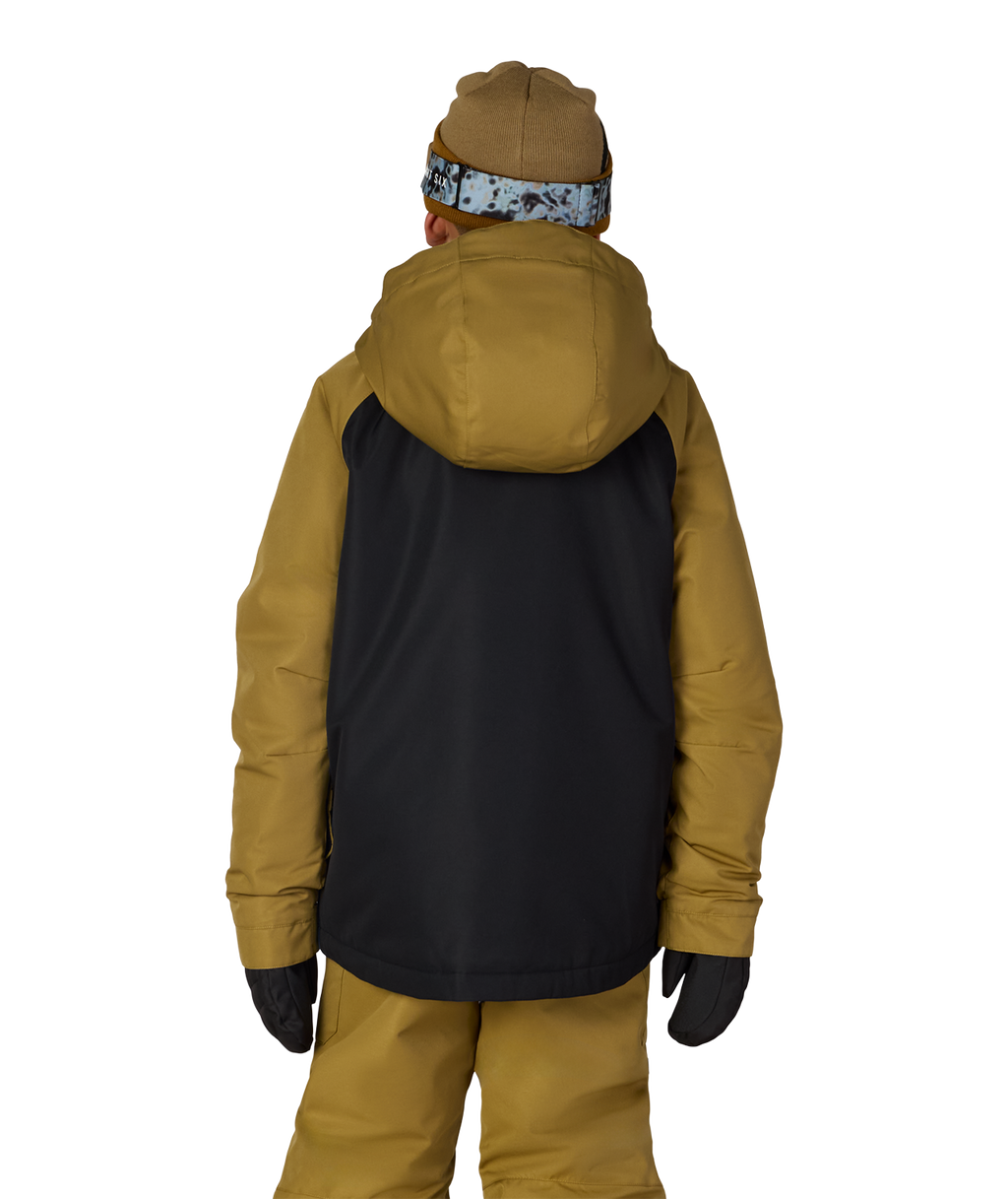 BOYS GEO™ INSULATED JACKET - BRONZE COLORBLOCK